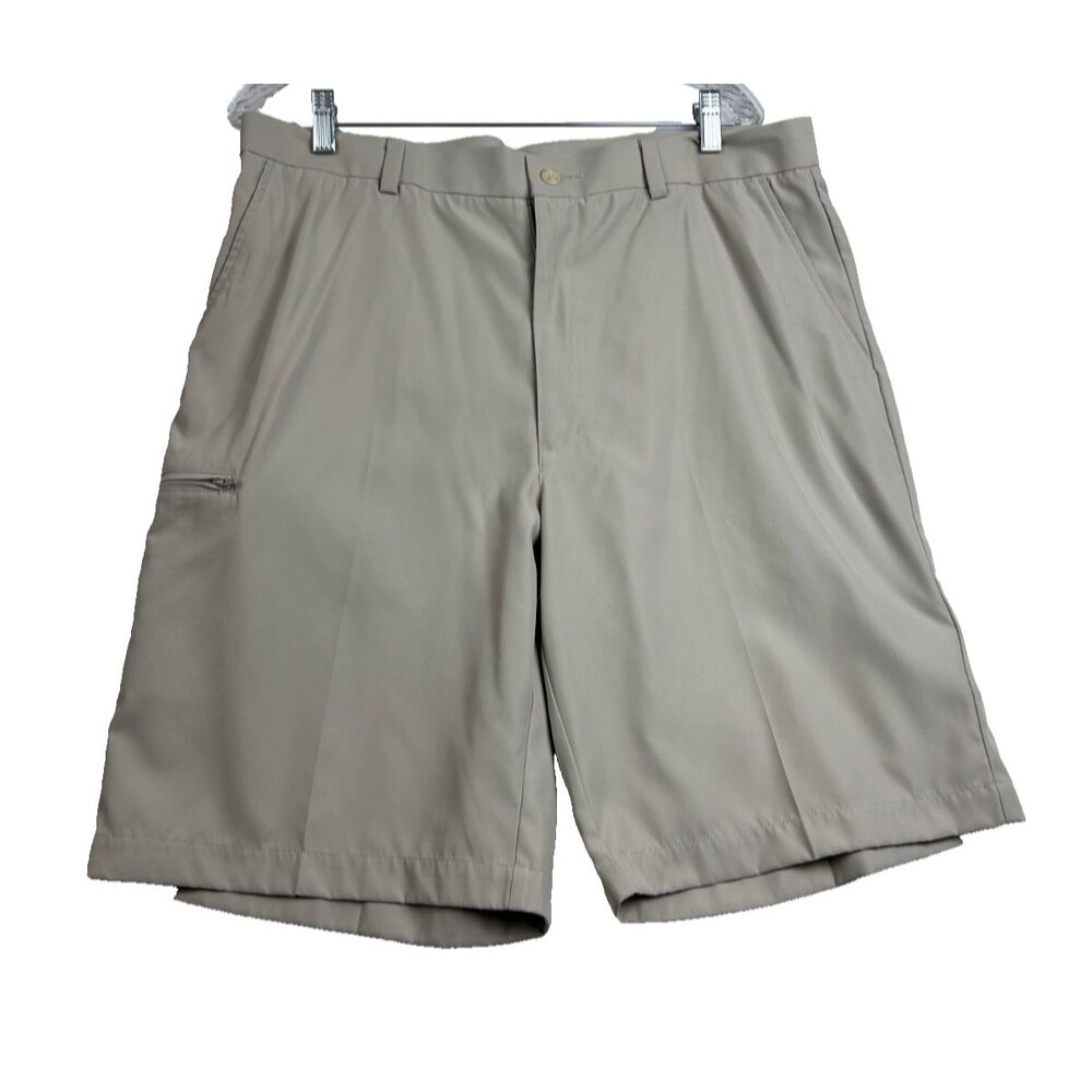 Grand Slam Golf Shorts Mens SZ 36 Beige Golf Casual Stretch Performance